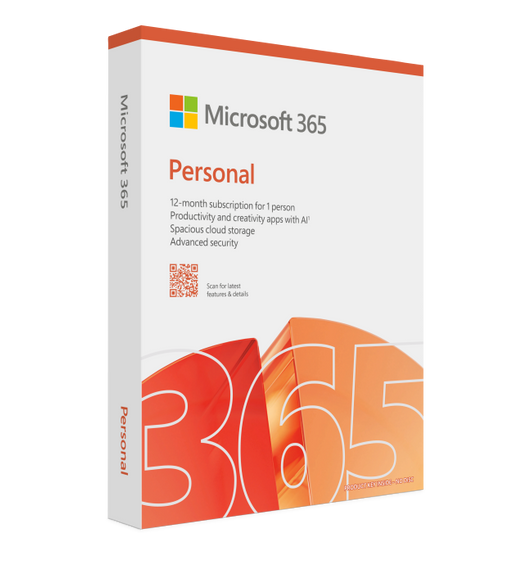 Microsoft 365 Personal is a one-year subscription that provides premium office apps and email for one person.