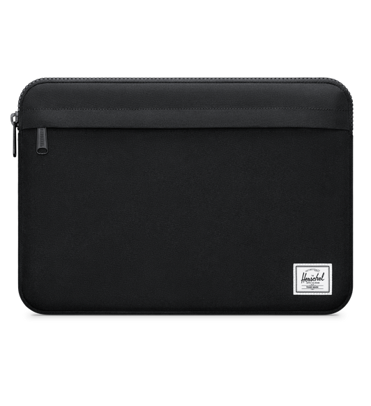 Pouzdro Herschel Supply Anchor Sleeve na MacBook je plně polstrované a má horní zip, přední kapsu se zipem a firemní logo vpravo dole