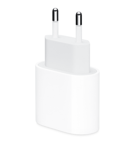 Der Apple 20 Watt USB‑C Power Adapter (mit Typ-C Stecker) ermöglicht schnelles, effizientes Aufladen zu Hause, im Büro oder unterwegs.