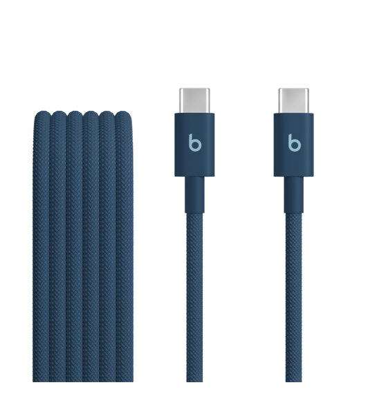 Beats USB-C to USB-C Woven Cable (1.5 m / 5 ft) in Nitro Navy.