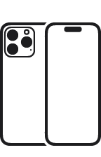 iPhone 16 Pro, back, Pro camera system, three lens, microphone and flash, front, Dynamic Island
